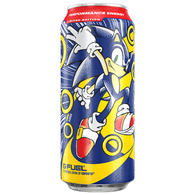 Energetinis gėrimas GFUEL Sonic Peach Rings 473ml