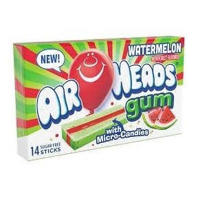Kramtomoji guma Airheads Gum ( Arbūzinė)  33g