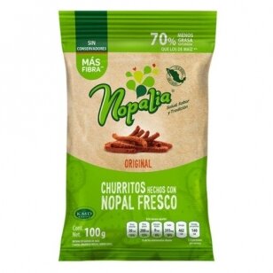 Kukurūzų traškučiai NOPALIA Churritos Original 100g